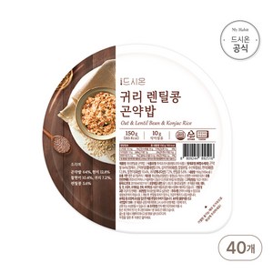 드시온 귀리렌틸콩 곤약밥, 150g, 40개