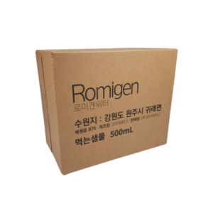 로미겐 워터 500ml 30개 무라벨 미네랄 워터