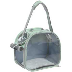 코믈리 고양이 투명 이동가방, 라이트 그린