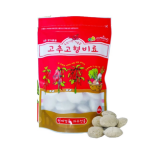 고추 고형비료 800g 원예 과수 웃거름 밑거름 질소 칼리 토마토 오이 비료 모종 퇴비, 1개