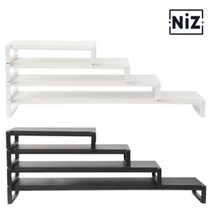 니즈홈 모니터 선반 듀얼모니터거치대 컴퓨터 받침대, MS-01 900-높이10.3cm 블랙, 1개