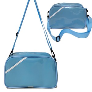 국내생산 에나멜 아동용 어린이 수영가방 방수 크로스백 C559, blue