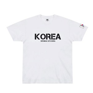 2023년 NEW 남녀공용 코리아 면 반팔 티셔츠 4종 KOREA