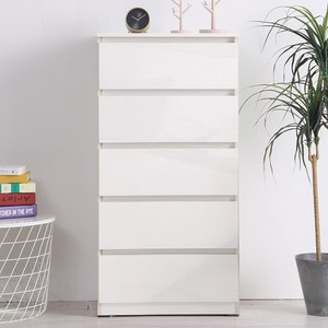 대도갤러리 클래시 하이그로시 600 5단 서랍장, 화이트(LPM유광)