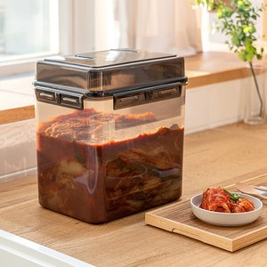 창신리빙 스마트 김치통 블랙, 1개, 12L