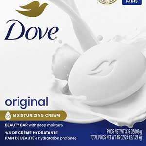 도브 오리지널 뷰티 바 미국 원산지 깊은 보습 일반 비누보다 1/4 보습크림 함유 피부 보습케어, 106g, 6개