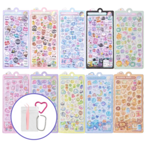 크랜브랑 FULL DIY 다꾸 3D 입체 스티커, 10개, 시즌1+시즌2