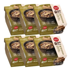 햇반 솥반 버섯영양밥 200g x6, 6개