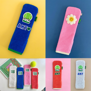 [텐텐] 테니스 라켓 그립커버 - 플랫테리(4 colors), 로얄블루(라벨옵션)