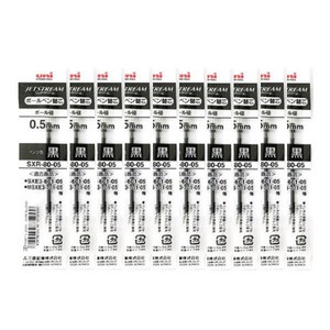 유니 제트스트림 3색펜 4색펜 멀티펜 리필심 10개 SXR-80-38 SXR-80-05 SXR-80-07, 다색펜(멀티펜) 리필 0.5 흑 10개