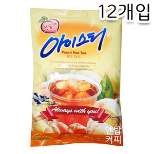 대호 복숭아 아이스티 고형차, 1kg, 1개입, 12개