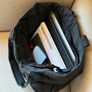 벨라민 보부상 가방 누빔 나일론 숄더 빅 백 2color