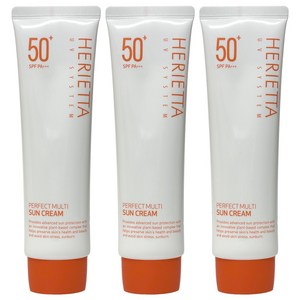 3개)헤리에타 퍼펙트 멀티 선크림90g SPF50+ PA+++, 단품