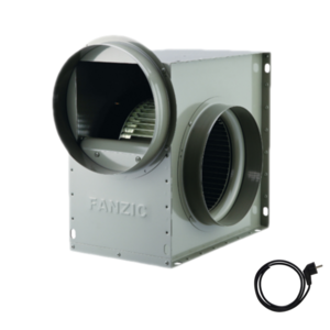 팬직 저소음 소형 시로코팬 0.5마력 덕트 250mm 단상 220V TFB-G25DS+코드선 2M 포함, 1개