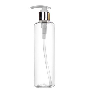 허브스프레이 금속디스펜서[로션펌프용기] 100~500ml, 1개, 250ml투명 실버캡