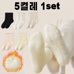 데이레 따뜻한 수면양말 보풀없는 5켤레 1세트