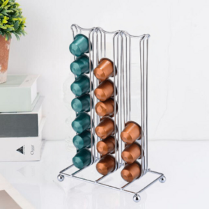 VINEGRAY 양면 캡슐보관함 42구 네스프레소 전용 스텐 1P, 1개, 실버