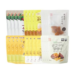 [매홍] 고구마 말랭이 종류별 맛보기 세트, 24개, 60g