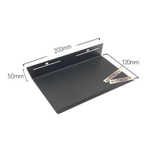 [프로방스] 플스5전용거치대 스탠다드에디션거치대 플스5슬림 거치대 무타공 거치대, 선반KP-200 (블랙), 1개