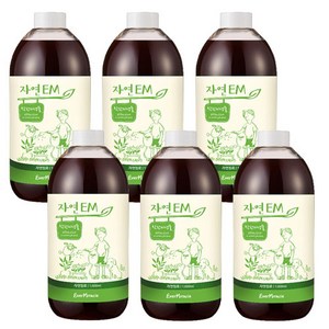 EM활성액6개(1 000ml) 발효액 착한미생물 복합미생물제제, 6L, 1세트