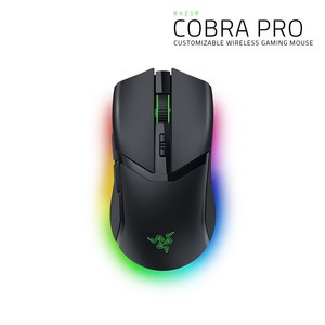 레이저 Cobra Pro 무선 마우스 RZ01-0466, 블랙