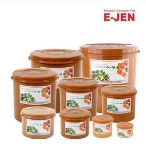이젠 누름독 황토 진공항아리 누름통 원형 밀폐용기 김치통 5L-45L, 1개, 32L