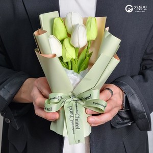 가든잇 로맨틱 튤립 비누꽃다발 + 선물용 케이스, 초록