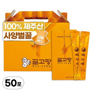 꿀고팡 제주산 사양벌꿀 스틱, 600g, 1박스