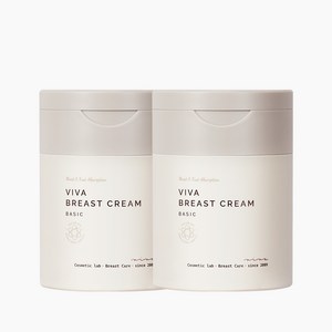 [공식몰] 가슴크림 가슴피부탄력 비바크림 B1.0 일반용 100ML, 2개