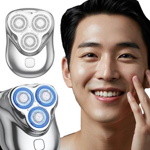 [조이홈쇼핑] MAX 맥스 하이웨이 초소형 면도기 휴대용 미니 충전식, 1세트, 본체(T3)+보호캡+브러쉬+충전잭