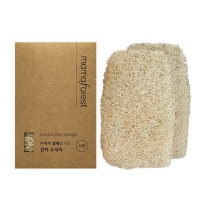 마마포레스트 천연 수세미 열매로 만든 진짜 수세미 2개 1세트