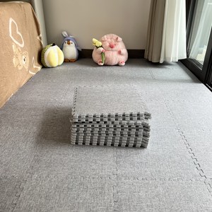 패밀리 퍼즐 매트 층간소음매트 면과마 옷감으로 두께 1CM (12장 set), 12개, 회색