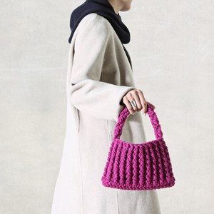 슈퍼스토리 DIY 플랫 호보백 코바늘 초보 가방뜨기 / 션라이트얀 5mm, 마젠타 400g, 1개