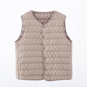 류보브 초경량 여성용 겨울조끼 보온 안감 베스트