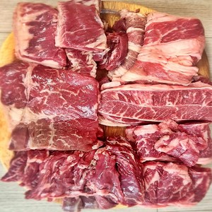 소한마리모듬 소고기 갈비살 살치살 부채살 토시살 우삼겹, 1세트, 1kg