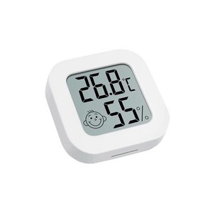 초미니 디지털 온습도계 화이트 4.5cm 심플 온도계, 1개
