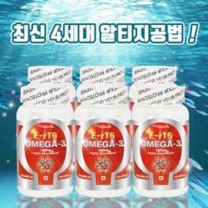 PNC 알티지 오메가3 초임계 식물성캡슐 rTG omega3 1000mg x 120캡슐 6병, 6개