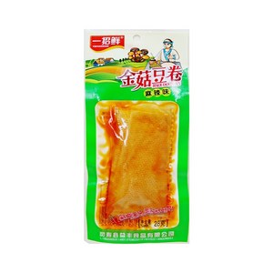 중국간식 진구도우주안 팽이버섯 건두부 말이 개별 포장 28g, 16개