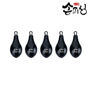 물방울 블랙 봉돌 벌크 문어 쭈꾸미 갑오징어 채비 낚시, 16호(4개입), 1개