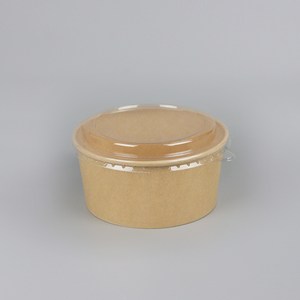 닭강정 샐러드 회덮밥 비빔밥 분식포장 1300ml 종이용기 뚜껑 세트 50개