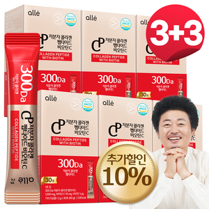 알레 저분자 콜라겐 펩타이드 비오틴C 식약청인증 HACCP, 30포, 60g, 6개