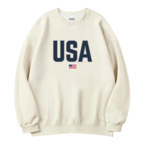 더팀 USA 남여공용 오버핏 특양면 맨투맨