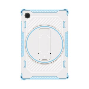 스냅케이스 매머드아머 태블릿 케이스 회전 거치대, 블루화이트, 1개