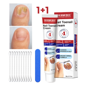 DERMFREE 발톱 무좀약 손발톱 케어 크림 발무좀약 풋 리페어 크림, 2개, 20g