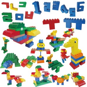 에코드림 주니어 블록3 121pcs 블럭 레고, 혼합색상