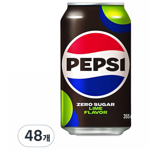 펩시 제로슈거 라임향, 355ml, 48개