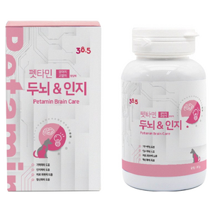 38.5 강아지 고양이 뇌 영양제 펫타민 두뇌 인지 기억력 인지력 개선 뇌건강, 1개, 80g, 뇌/인지
