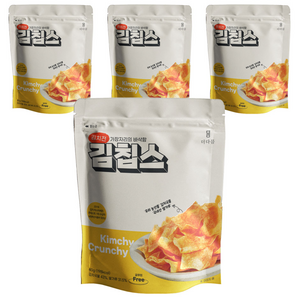 더다믐 김치부각 김칩스, 40g, 4개