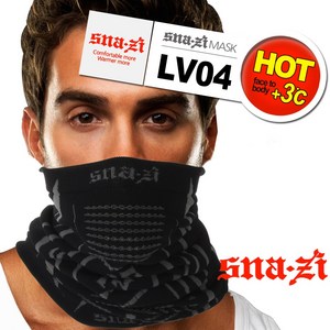 겨울용 멀티마스크 넥워머 넥게이터 라이더넥워머 오토바이넥워머 SN LV04, SNAZI SN LV04 RDBK