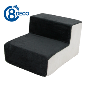 8DECO 강아지계단 애견계단 펫스텝 모음 1단2단3단4단 (커버+솜포함) ce4, 블랙 화이트, 1개